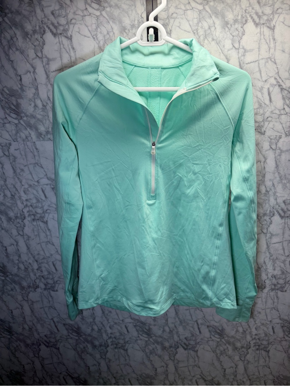 Light Mint Quarter-Zip Long Sleeve Top - Under armor